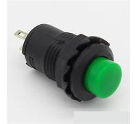 1/5/10 interrupteurs à bouton-poussoir à verrouillage de 12 mm, marche/arrêt, 250 V CA/1,5 A ou 125 V CA/3 A, mini interrupteur rond(Green,1pcs)