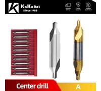 1/5/10 pièces 1 ensemble KaKarot HSS foret central perceuses centrales combinées fraises à 60 degrés foret d'angle foret en métal HSS-TIN HSS TiN Coated