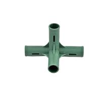 1/5/10 pièces 19 mm Cadre de Jardinage en Plastique Bordure connecteur d'angle Plante Support de Fleurs Joint(90 Degree Four-Way,5Pcs)