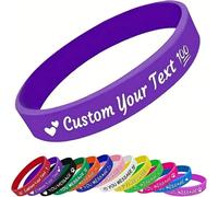 1/5/10 pièces Bracelets personnalisés réglables, personnalisation en gros, convient pour les cadeaux de fête, les anniversaires, Halloween, Noël, les mariages, les campagnes de bienfaisance, les événe