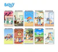 1/5/10 pièces Cahier à spirale mini de dessin animé Bluey, carnet de notes à couverture lisse et design mignon. Livre d'exercices, journal, agenda, cadeau idéal pour anniversaire, école, festival. Cho