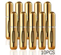 1/5/10 pièces, flacons atomiseurs de parfum rechargeables de voyage de 5 ml, flacons de vaporisation de parfum portables, flacons échantillons miniatures de parfum Aluminium