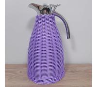 1.5/2 L Cafe Isotherme，Pot Pichet café théière，Bouteille Inox Pot Sous Vide Double Paroi Carafe Thermique，Anti-éclaboussure，avec Poignée et Bec(Size:2 Litre/67 Oz,Color:Purple1)