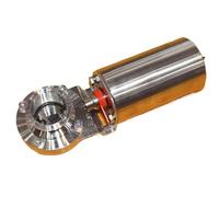 1.5" 2" Tri Clamp Ferrule O.D 50.5mm 64mm 304 Stainless Steel Sanitary Pneumatic Vertical Butterfly Valve(32x50.5mm)