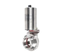 1.5" & 2" Tri Clamp Pneumatic Butterfly Valve - Stainless Steel 304/316, Single-Acting Actuator For Food/Beverage Processing(OD19mm Ferrule 50.5,SUS304)