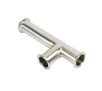 1.5" & 2" Tri Clamp Sanitary 3-Way Tee - SS304 Stainless Steel, OD 38/51mm, Single-Sided Extended for Brewing & Food Processing(OD38mm x L 305mm)