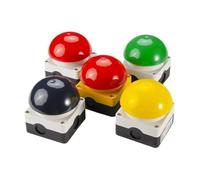 1/5/20 pièces bouton d'arrêt d'urgence bouton de réinitialisation automatique de verrouillage automatique tête de champignon de(Self Reset Yellow,1 Pcs,1NC)