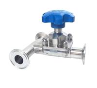 1.5" 38mm DN40 Ferrule O/D 50.5mm Tri Clamp 1.5" 3 Ways 316 Stainless Steel Valve Brew beer Dairy Product