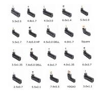 (1)5.5x2.5 Adaptateur d'alimentation pour ordinateur USB Type C femelle à prise mâle universelle, convertisseur pour Lenovo pour Asus, chargeur d'ordinateur portable