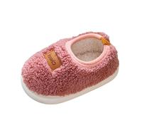 1-5 ans Pantoufles d'hiver pour bébé fille garçon Pantoufles chaudes doublées en peluche pour tout-petits Chaussons légers, antidérapants, doux, confortables, pantoufles plates en fourrure pour