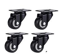 1.5 Inch PU Casters Wheels Mute Wheel Wearable for Sofa Furniture, Trolleys Industrial Hardware 2Pcs Casters
