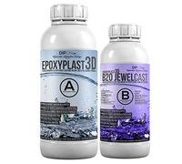 1,5 KG Résine époxy EpoxyPlast 3D B20 Jewel Cast I Ultra Diamond Clear I Excellente protection anti-UV I Résine de coulée pour bijoux I Sans BPA I Produit de qualité supérieure I Bois I Verre
