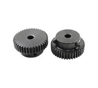 1,5 m 30 T 1,5 Mod 30 dents Engrenage d'extinction avec perçage d'environ 10 mm, entraînement de précision en acier 45#, entraînement CNC (6 mm, 2 pièces, 1,5 m, 30 dents)
