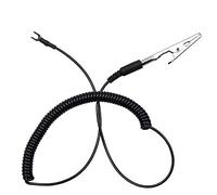 1,5 mètre Anti statique Ressort Fil de terre Pince de terre Câble pince crocodile à la borne Type U for fer à souder,Compact et léger