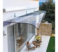 1,5 mm Plaque Polycarbonate pour Serre Jardin Polycarbonate Transparent Plaque Feuilles de Plastique Toiture en Ondulé pour Toiture(100x100cm/3.3x3.3ft)