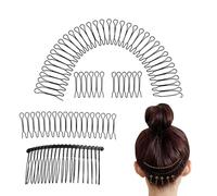 1/5 pièces en forme de U épingles de fixation de finition de cheveux porte-frange Invisible Bang frange peigne à cheveux peigne à cheveux extensible Invisible pinces à cheveux outil de coiffure