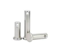 1-5 pièces M3-M20 acier inoxydable 304 goupilles cylindriques à tête plate et trou transversal, M10x150mm(1pc)