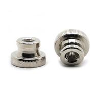 1-5 pièces M3 M4 M5 M6 M8 M10 plaqué GB806 DIN466B écrou moleté à double passage outil écrou de serrage manuel(M8 2pcs)
