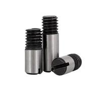 1-5 pièces M4 M5 M6 M8 M10-M20 45 # filetage extérieur en acier solide goupille de positionnement à tête fendue arbre de rouleau GB878(M6x16(5pcs))