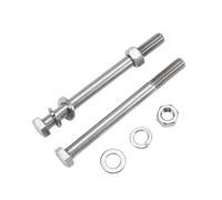 1-5 pièces M6/M8/M10/M12 acier inoxydable 304 sets de boulons à tête hexagonale et filet partiel, M12x45mm