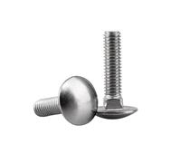 1-5 pièces M6/M8/M10/M12 acier inoxydable 316 gros boulons à tête en champignon selon la norme DIN603, M12x60mm