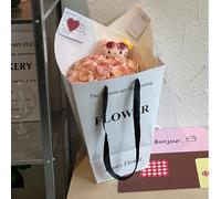 1/5 pièces Sacs cadeaux blancs de haute qualité de forme trapézoïdale, convenant pour les nouveau-nés, la fête des mères, Noël, la Saint-Valentin et autres occasions. Peuvent être utilisés comme sacs