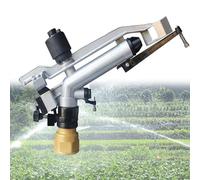 1,5 pouce Impact Sprinkler, Agriculture Farm Irrigation Sprinkler, Rotation automatique à 360 degrés, angle réglable, arrosage de pelouse, pour le jardin agricole, horticole, industrielle, fermes
