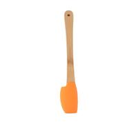1/5 spatules en silicone, mini spatules avec poignée en bambou, résistantes à la chaleur, antiadhésives, ustensiles de cuisine pour la cuisine, le mélange, la pâtisserie (spatule)