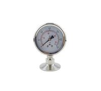 1.5" Tri Clamp(50.5mm) Manometer 0-25bar Pressure Gauge SS304 Stainless Steel Body With SS316 Tri Clamp