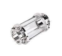 1.5" Tri Clamp Flow Sight Glass Diopter Pipe OD 38mm For Home Brew Diary Product 304 Stainless Steel Fitting