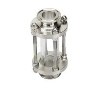 1.5" Tri Clamp Sanitay Flow Sight Glass Diopter Fit 38mm Pipe OD SUS 304 Stainless Steel Fitting Homebrew Diary Product