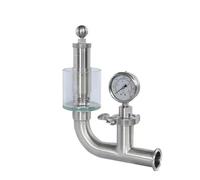 1.5'' Tri Clamp Spunding Valve with Pressure Guage, Pressure Valve Fermenter Air Release Bunging Pressure Device