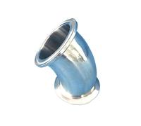 1.5" Tri Clamp x 19mm 3/4" Pipe OD SUS 304 Stainless Steel 45 Degree Elbow Fitting Home Brew Beer Wine