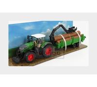 1:50 BURAGO Fendt 1050 Vario Tractor 2016 + Tree Forwarder And Wood BU31677