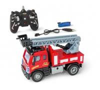 Carson 1:50 Nano City Feuerwehr 2,4 GHz - Voiture télécommandée, véhicule radiocommandé, durée de Conduite 40 Min, Jouet pour Enfants, véhicule de Construction, Voiture de contrôle à Distance