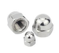 1/50 pièces 304 A2-70 écrou hexagonal en acier inoxydable M3 M4 M5 M6 M8 M10 M12 M14 M16 capuchon décoratif couvercle demi-cercle écrous à dôme for la décoration mécanique de meubles(10pcs M8)