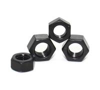 1-50 pièces en acier au carbone oxyde noir M2 M2.5 M3 M4 M5 M6 M8 M10 M12 M14 M16 M18 M20 M22 M24 M27 M30 M33 M36 écrous hexagonaux métriques (M3 (50pcs) s))