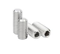 1/50 pièces M2 .5 M3 M4 M5 M6 M8 M10 M12 M14 M16 Vis sans tête à six pans creux en acier inoxydable DIN913(30mm,1pc M16)