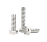 1-50 Pièces M3-M12 Vis à machine à tête hexagonale en acier inoxydable, M6x60mm(10 pièces)