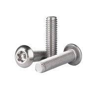 1-50 pièces M3/M4/M5/M6/M8/M10 acier inoxydable 304 vis de sécurité à tête plateau, douille Torx et broche, M4x30mm