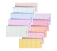 1 500 feuilles de notes adhésives repositionnables, bloc-notes adhésifs colorés avec lignes pour l'école et le journal