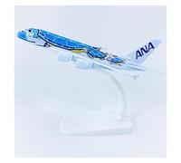 1 500 Fit for A380 All Nippon Airways Bleu Tortue Lani Aircraft Alloy Collection Display Kit de Jeu de Passe-Temps
