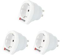 1.500203-E Adaptateur Pays Europe Pour Usa, Paquet De 3[Z12]