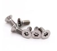 1-50pcs M2 .5 M3 M4 M5 M6 M8 M10 M12 304 tête fraisée plate Torx en acier inoxydable avec broche de colonne vis à boulon sécurité inviolable(16mm,5pcs M8)