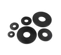 1/50Pcs M3 M4 M5 M6 M8 M10 M12 M14 M16 Noir Grande Taille Surdimensionné Plus Large Rondelle Plate Joint Uni Rondelles Plates inoxydable(10pcs M6x18x2)
