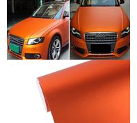 1.52m × 0.5m Icy Blue Metallic Icy Ice Car Decal Wrap Car Wrap Vehicle Wrapping Vehicle Sticker Motorcycle Sheet Tint Vinyl Air Bubble Free (Orange)