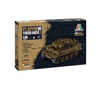 Italeri Maquette plastique Pz.Kpfw. VI Tiger I Ausf. E 1:56 – Kit militaire fidèle aux détails