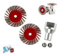 1.57" Diamond Saw Blades Set, 40mm Multi-Functional Professional Mini Diamond Cutting Blade Set, Precision Stone Cutting Made Easy, for Concrete, Tile, Stone | Long-Lasting, Wet & Dry Use (2PCS)