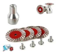 1.57" Diamond Saw Blades Set, 40mm Multi-Functional Professional Mini Diamond Cutting Blade Set, Precision Stone Cutting Made Easy, for Concrete, Tile, Stone | Long-Lasting, Wet & Dry Use (4PCS)