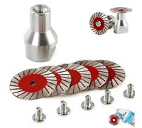 1.57" Diamond Saw Blades Set, 40mm Multi-Functional Professional Mini Diamond Cutting Blade Set, Precision Stone Cutting Made Easy, for Concrete, Tile, Stone | Long-Lasting, Wet & Dry Use (5PCS)